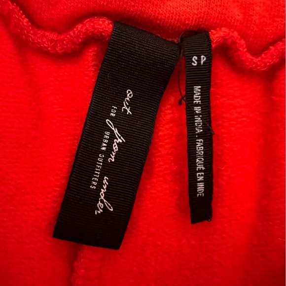 Urban Outfitters Out From Under Jadyn Puddle Pant Wide Drawstring Orange Small - Picture 12 of 13